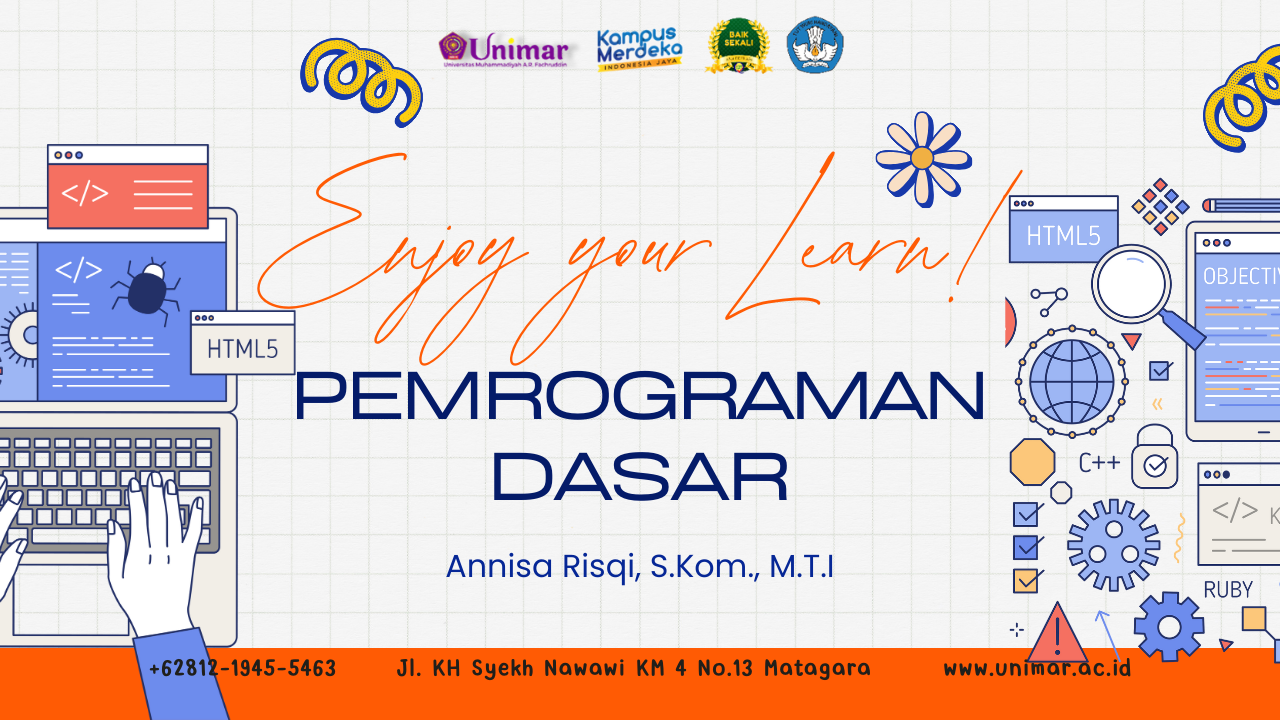 PEMROGRAMAN DASAR (KELAS B,C) SMT GENAP TA 2024/2025